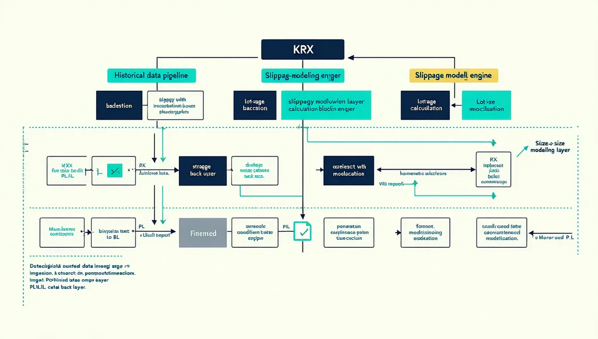 Finology platform architecture: KRX order book ingestion, slippage modeling engine, KOSPI rotation back-test output